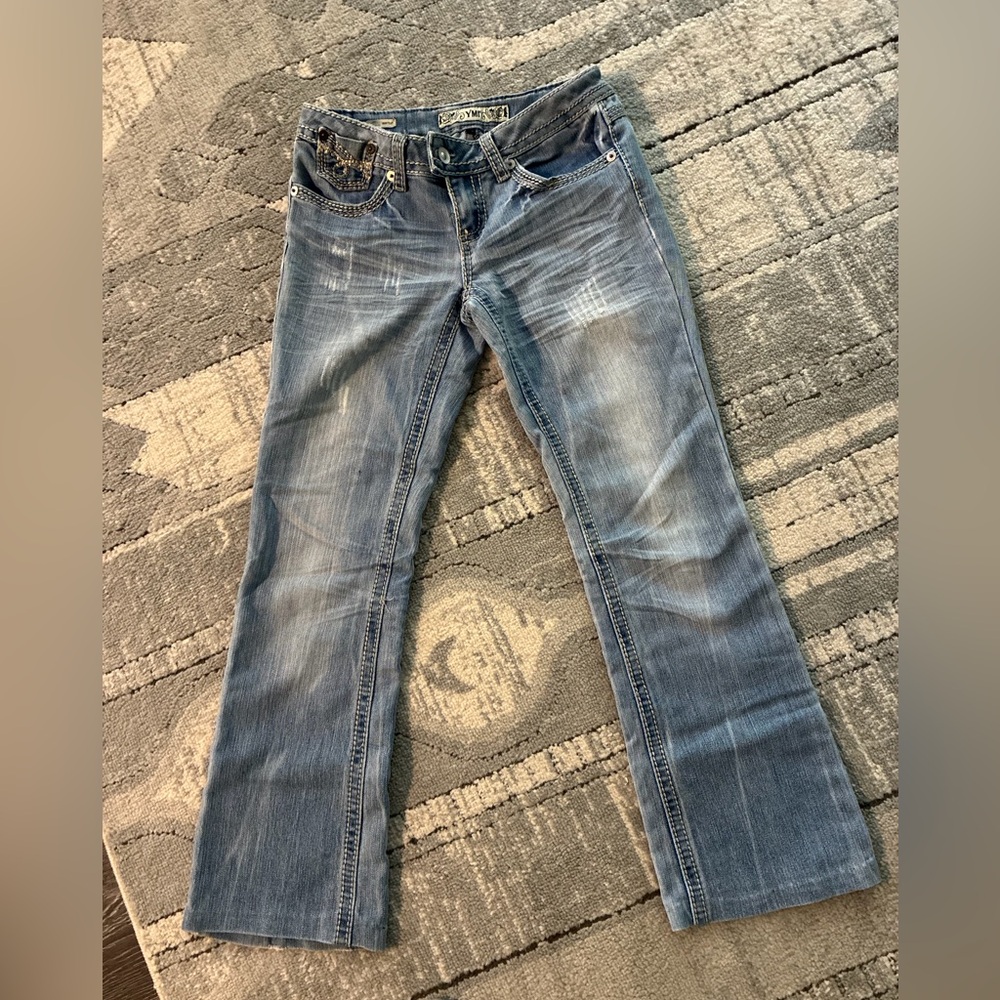 YMI Women's Classic Blue Straight Leg Jeans